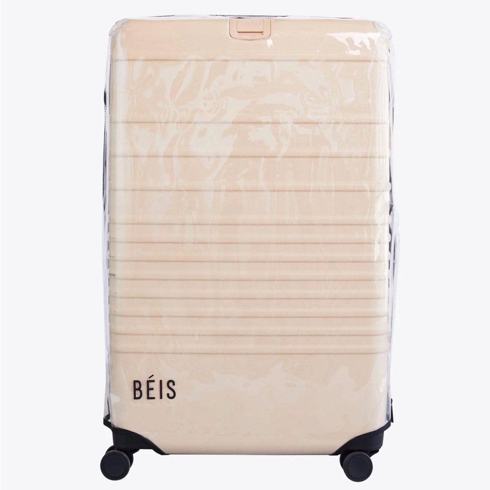 BEIS large check in clear luggage cover